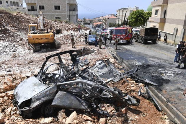 War in the Middle East: Lebanon, Israeli airstrike on Saadiyat