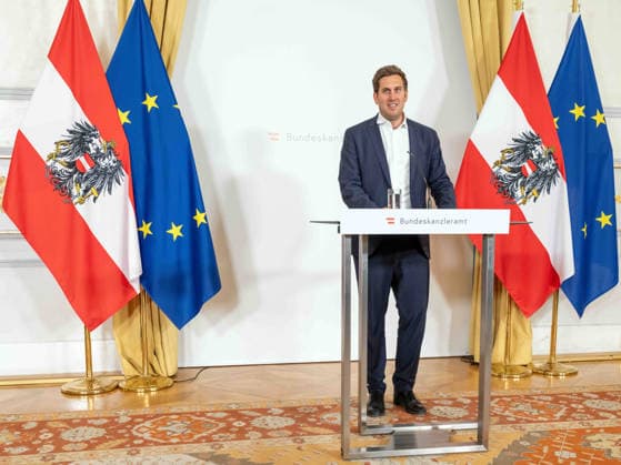 Vienna, press foyer after the Council of Ministers of the Federal Government