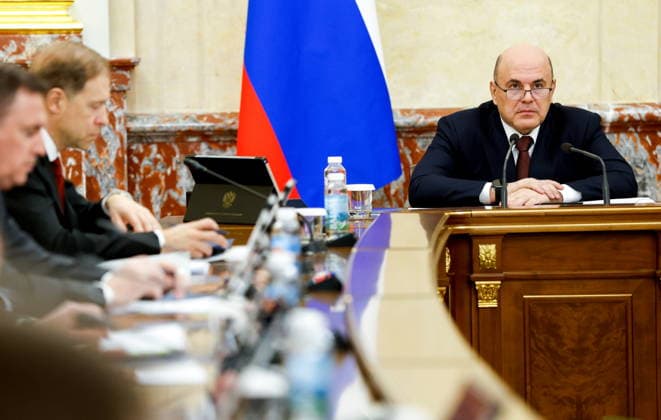 Russia, Prime Minister Mikhail Mishustin Meeting in Moscow