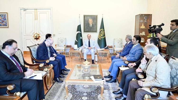 Pakistan, meeting between Shehbaz Sharif and Farid Turab Oglu Ahmadov in Islamabad
