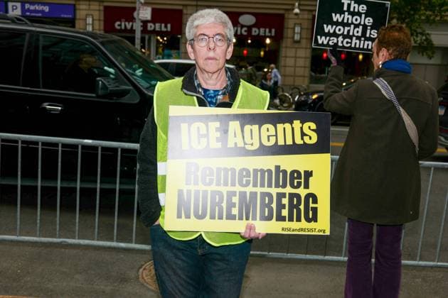 USA, activists hold silent vigil for those detained and killed by ICE in New York