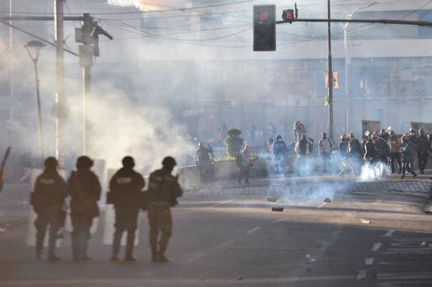 Bolivia, riots in La Paz