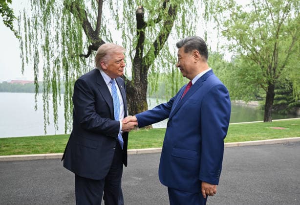 China, President Xi Jinping and US President Donald Trump in Beijing