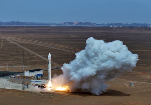China, launch of a Lijian-1 Y13 rocket in Jiuquan