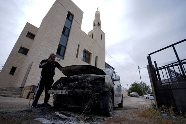 Middle East conflict, West Bank, arson attack on mosque in Jibiya