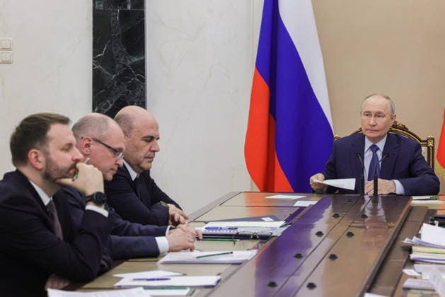 Russia, meeting with Putin and Mishustin in Moscow