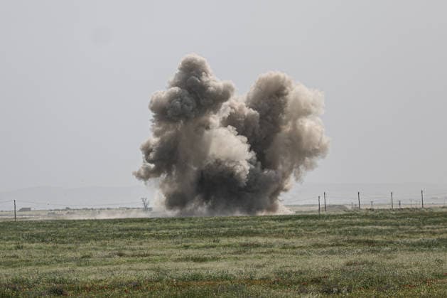 Syria, neutralisation of landmines in Ar-Raqqa