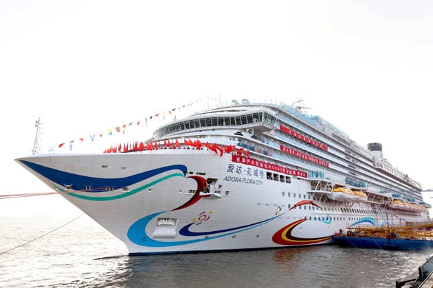 China, cruise ship Adora Flora City in Shanghai