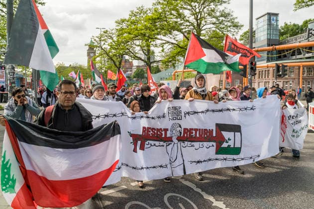 Hamburg, Pro-Palestinian demonstration