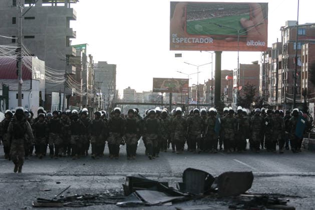 Bolivia, riots in La Paz