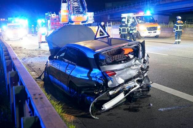 Hamburg, traffic accident on the A1 motorway