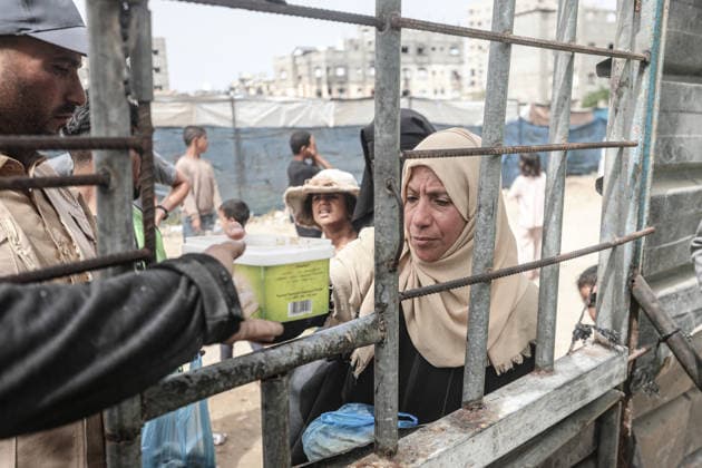Middle East conflict, Gaza, Food distribution in Gaza City