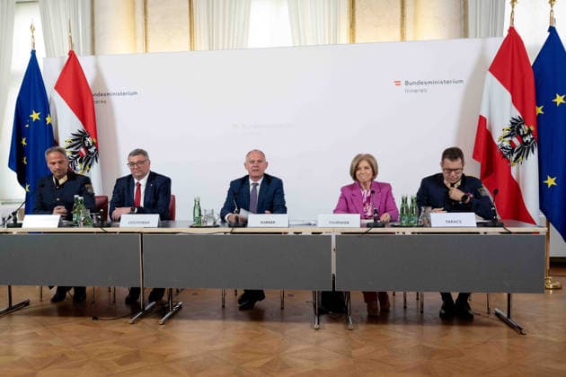 Austria, Press conference Review of the ESC week from a police perspective in Vienna