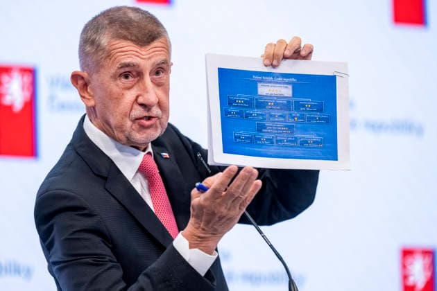 Czech Republic, Andrej Babis press conference in Prague