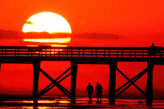 USA, Sunrise in Isle of Palms