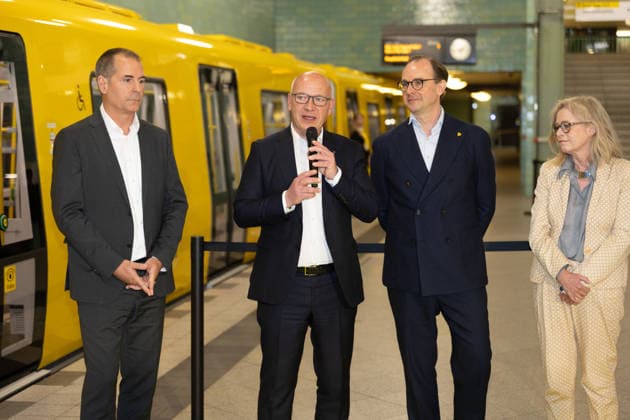 Berlin, BVG celebrates new fleet for the Berlin underground lines U5 and U9