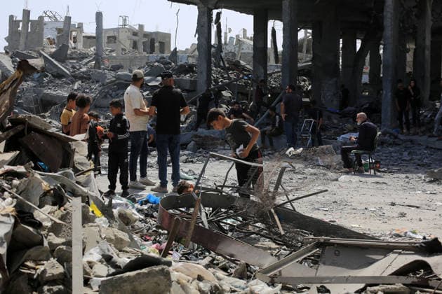 Middle East conflict, Gaza, damage caused by Israeli attack on Jabalia