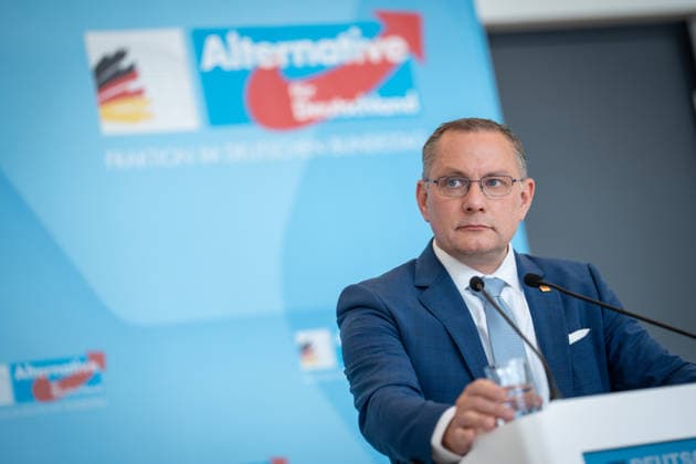 Berlin, AfD press conference with Alice Weidel and Tino Chrupalla