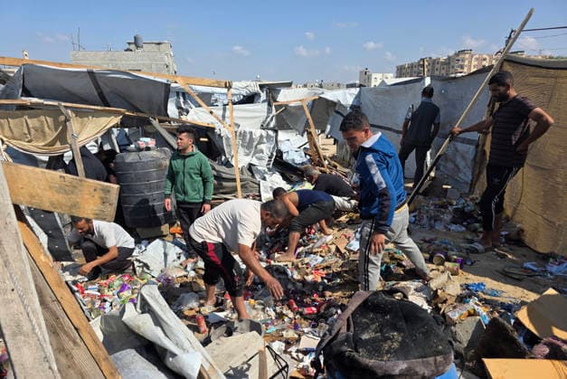 Middle East conflict, Gaza, impressions after Israeli attack on Khan Yunis