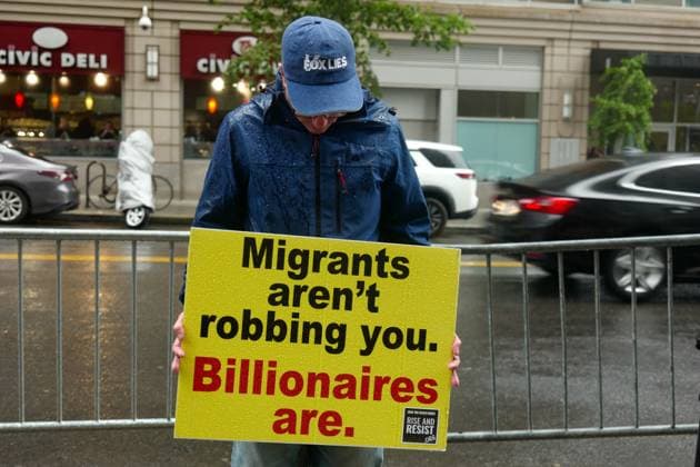 USA, Protest against ICE in New York
