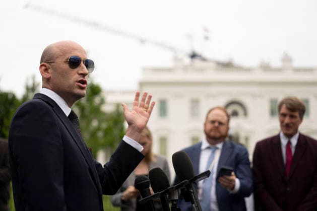 USA, Stephen Miller press statement in Washington