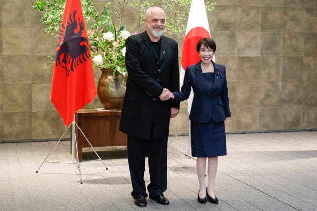 Japan, Sanae Takaichi receives Edi Rama in Tokyo