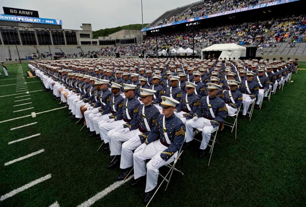USA, West Point graduation ceremony in New York