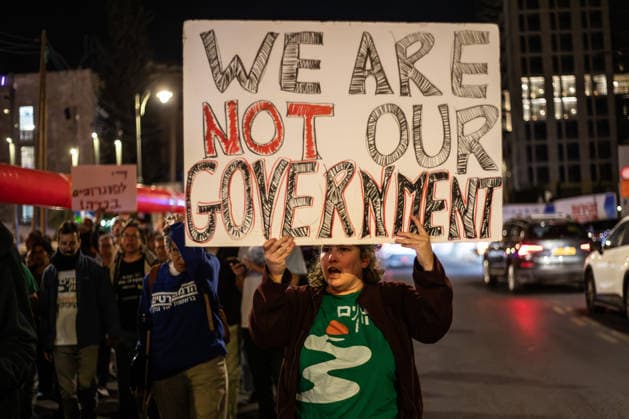 Israel, protests against the government in Jerusalem