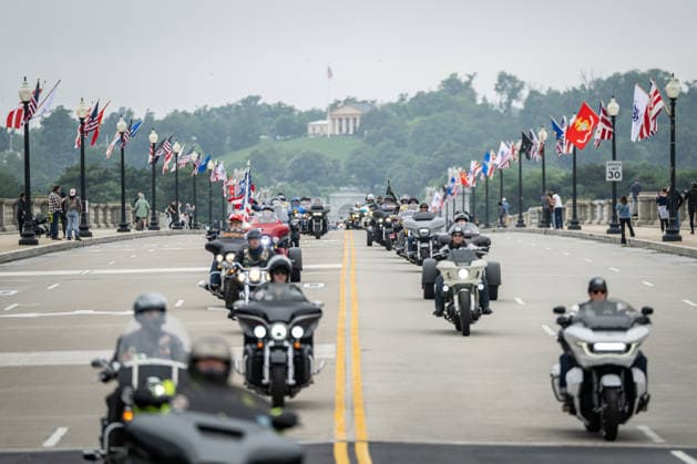 USA, Rolling to Remember, motorbike parade in Washington DC