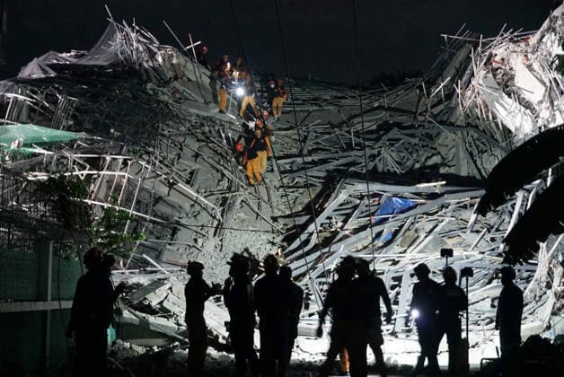 Philippines, building collapse in Manila