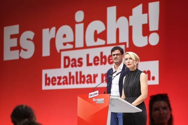 Die Linke, Luigi Pantisano and Ines Schwerdtner form a new dual leadership, archive photos