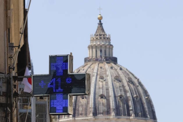 Italy, heatwave in Rome