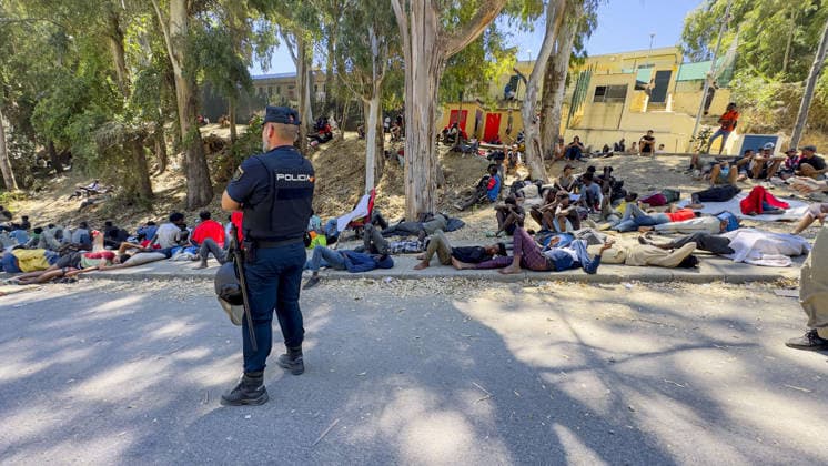 Spain, migrants in Ceuta