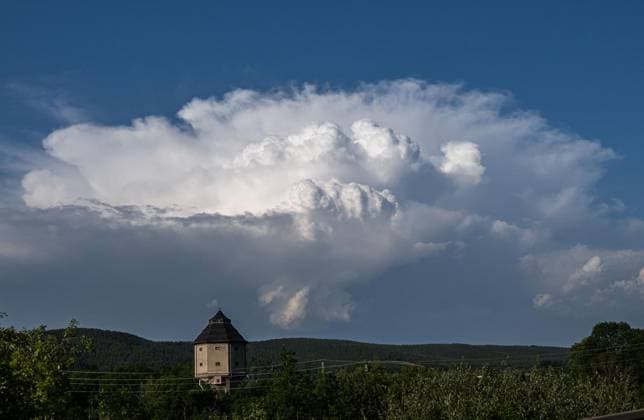 Thuringia, supercell over Saalfeld
