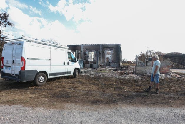 France, wildfires in the Gironde, damage