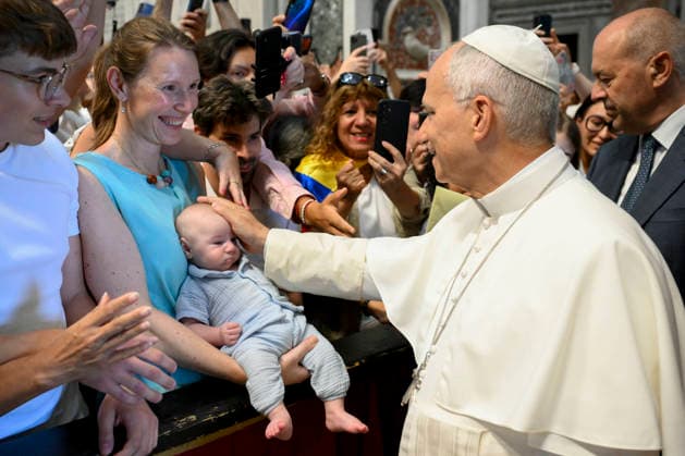 Vatican, Pope Leo XIV during a general audience