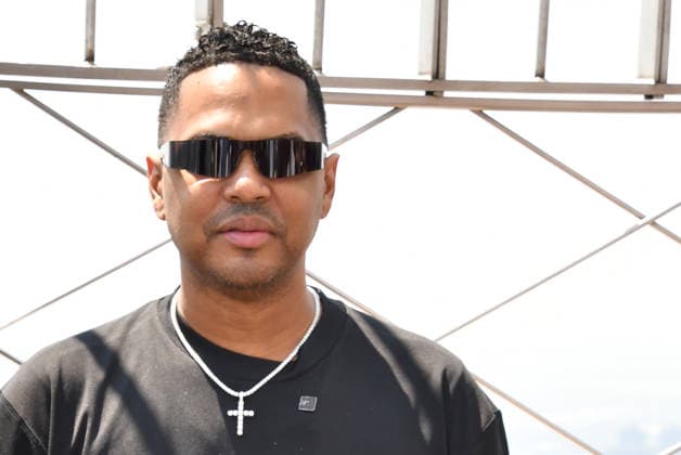 Celebrity Santiago Matias visits the Empire State Building in New York