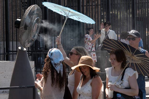 Italy, heatwave in Rome
