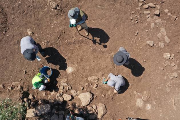 Turkey, archaeological excavations at Yogunburc