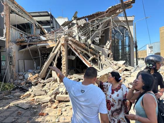 Major earthquake in Colombia