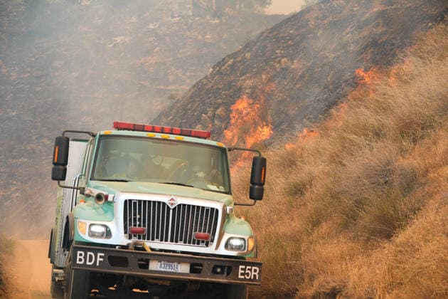 USA, wildfires in Big Sur, California