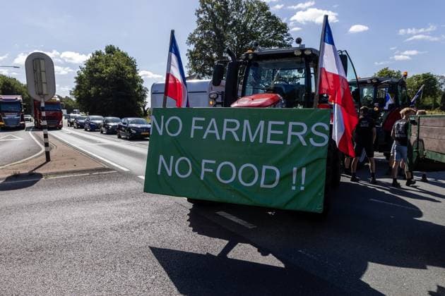 The Netherlands, farmers’ protest in Nijverdal