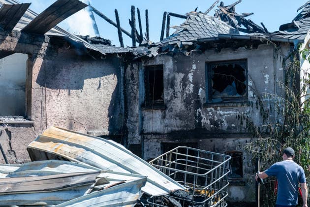 Hesse: House, warehouse and garage burnt down in Greifenstein-Arborn