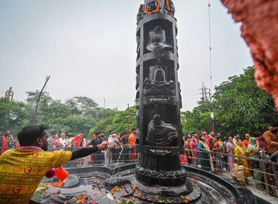 India, the Hindu festival of Sawan Shivratri