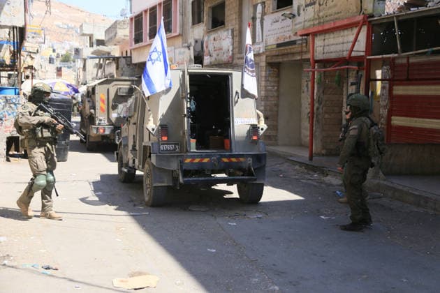 Middle East conflict, West Bank, raid in Nablus
