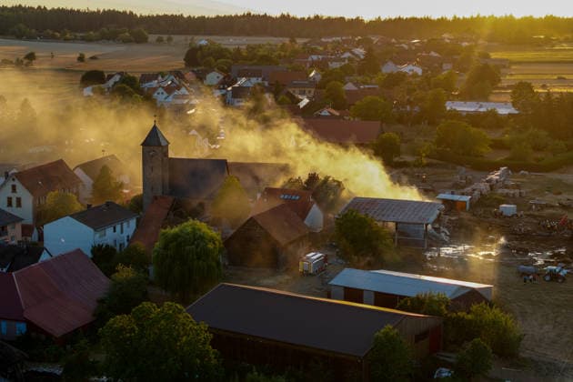 Hesse, major fire in Michelstadt-Würzberg