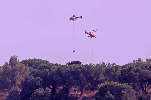 Spain, wildfires in Barcelona