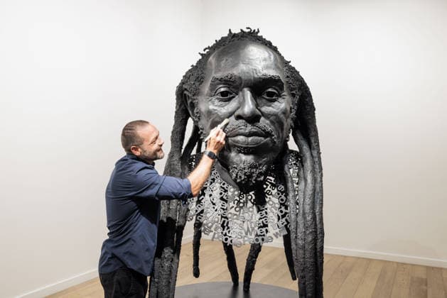 Arts, Benjamin Zephaniah: a sculpture by George Triggs in London