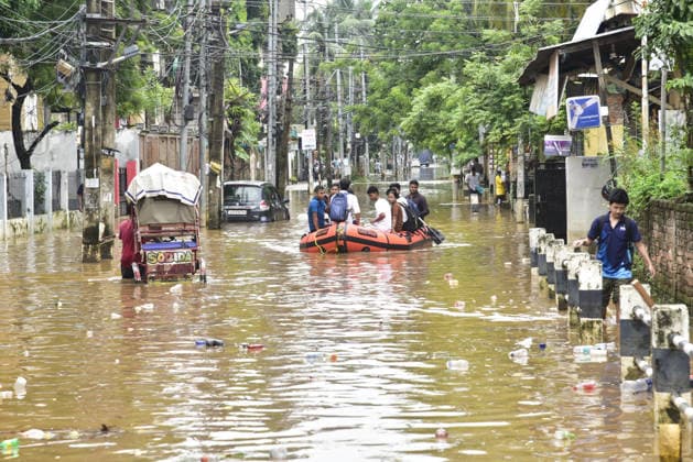 India: Heavy rainfall in Guwahati