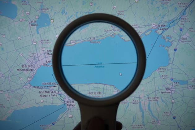 Lake Ontario becomes Lake America, archive images